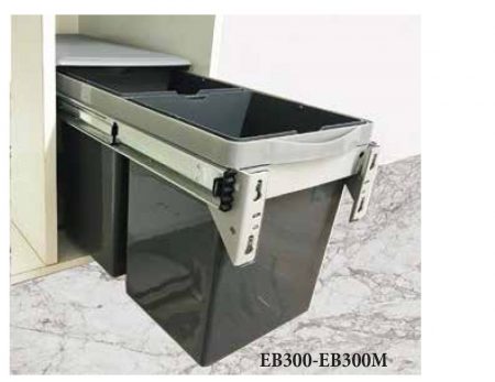 Thùng rác đôi EB300 gắn cánh âm tủ – Eurogold