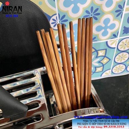 Kệ treo dụng cụ bếp đa năng-inox 304 Gold Niran NR3020