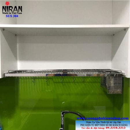 Kệ chén 1 tầng âm tủ inox 304 Niran NR0111